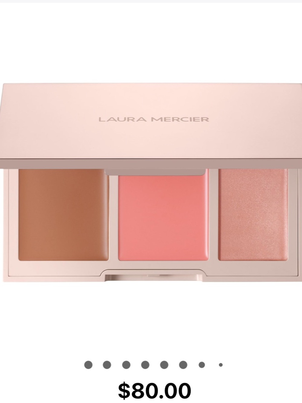 laura mercier Amour Trio Blush Palette — Bronzer, Peach Coral, Shimmer Rose